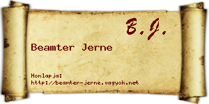 Beamter Jerne névjegykártya